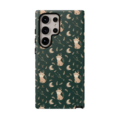 Peacock Green " Zodiac Taurus " Tough Phone Cases