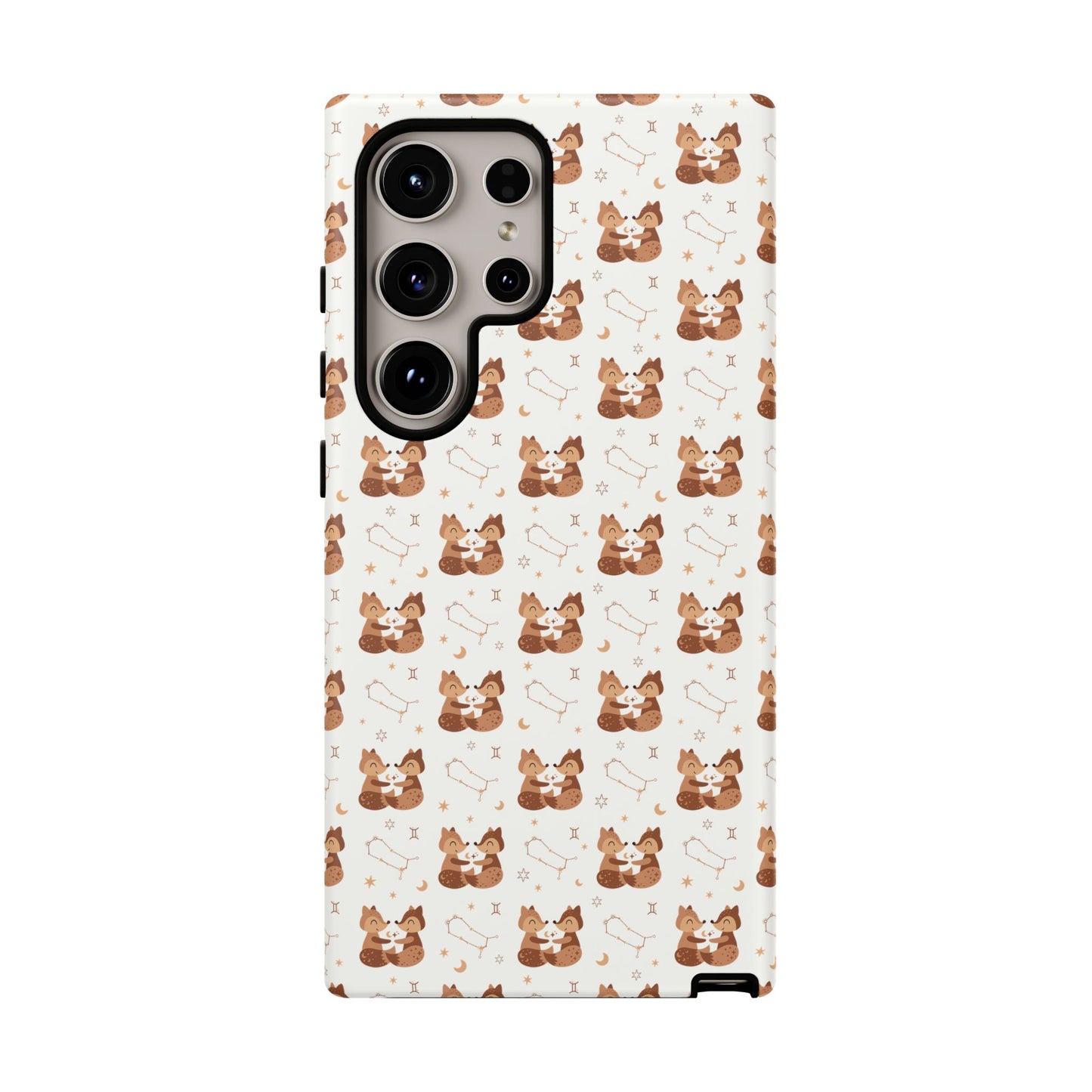 Powder White " Zodiac Gemini " Tough Phone Cases