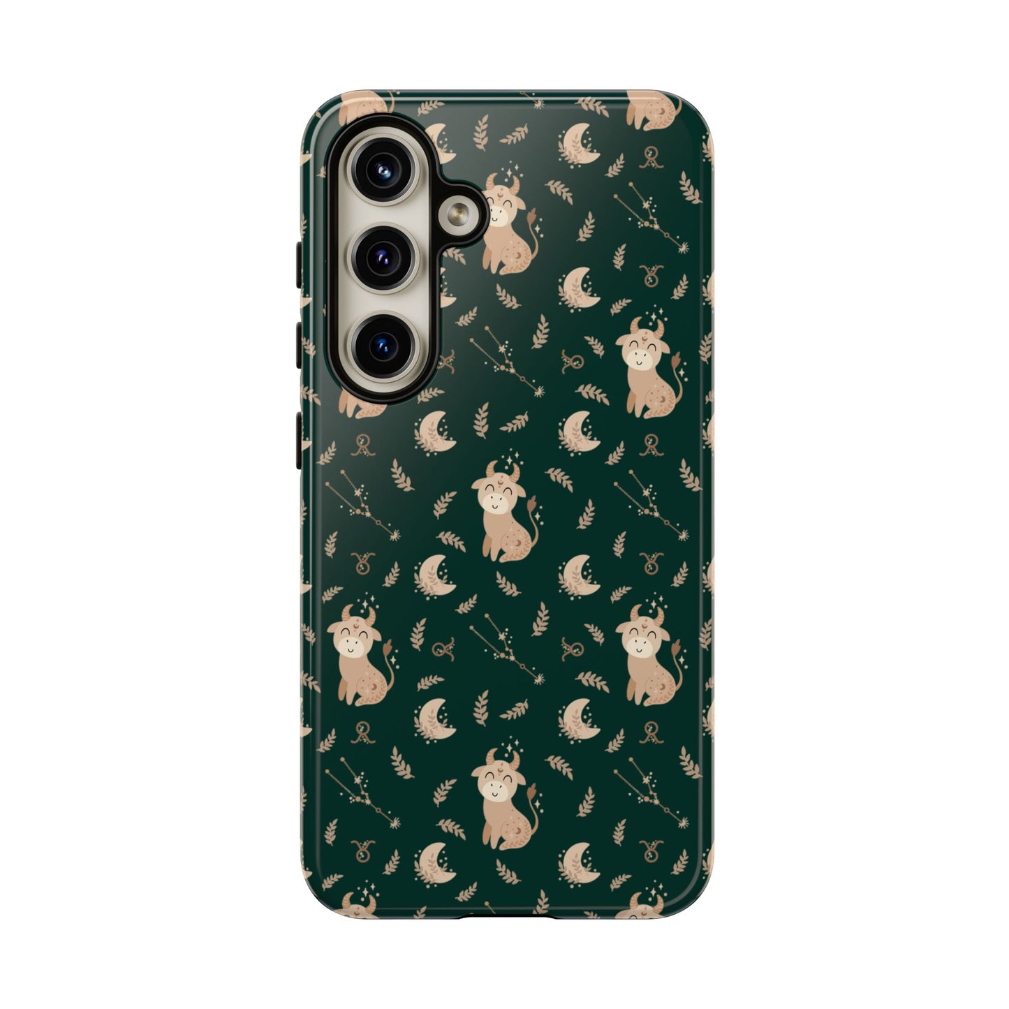 Peacock Green " Zodiac Taurus " Tough Phone Cases