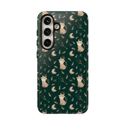 Peacock Green " Zodiac Taurus " Tough Phone Cases