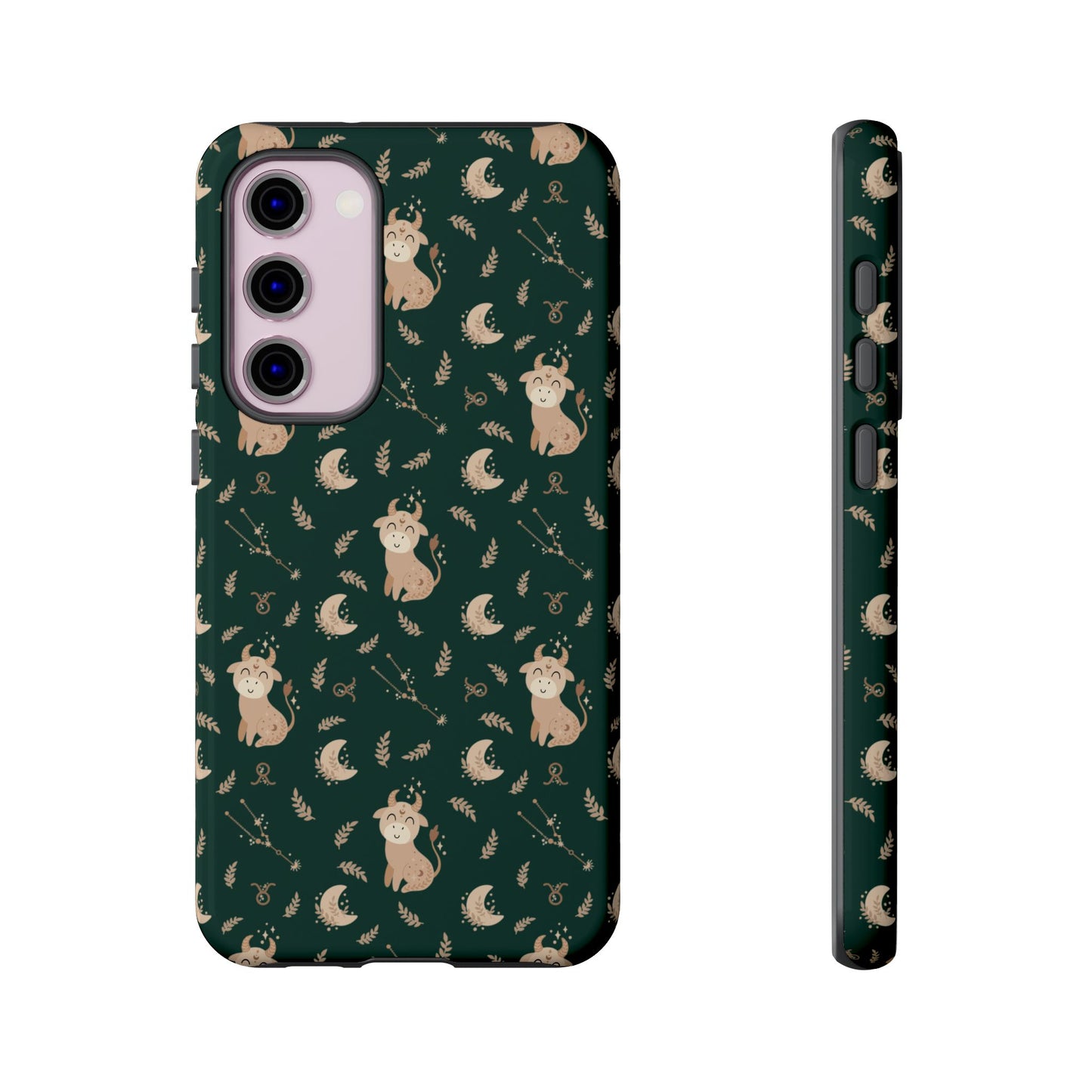 Peacock Green " Zodiac Taurus " Tough Phone Cases