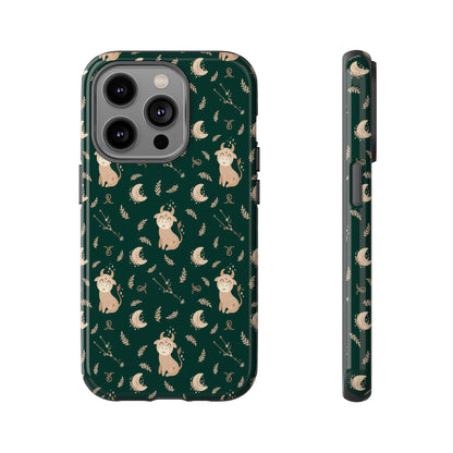 Peacock Green " Zodiac Taurus " Tough Phone Cases