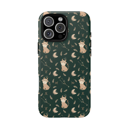 Peacock Green " Zodiac Taurus " Tough Phone Cases