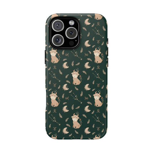 Peacock Green " Zodiac Taurus " Tough Phone Cases