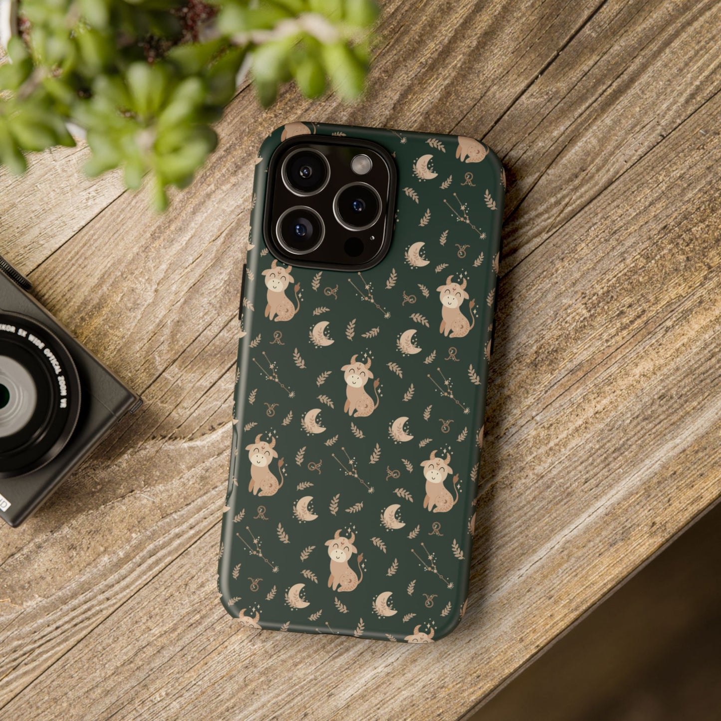 Peacock Green " Zodiac Taurus " Tough Phone Cases