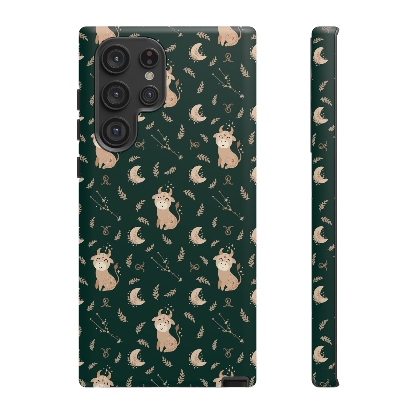 Peacock Green " Zodiac Taurus " Tough Phone Cases
